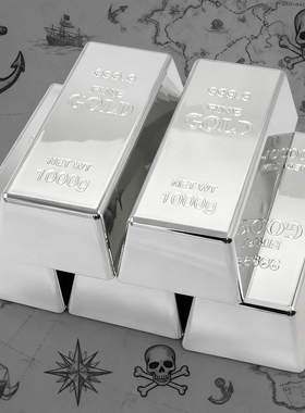 仿真样品金条假金砖银行金店影视展示道具活动装饰摆件寻宝藏银块