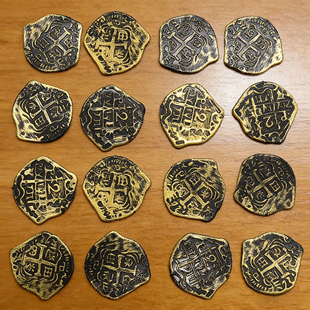 儿童过家家宝藏金币课堂积分兑换币小学生鼓励奖品万圣节海盗道具