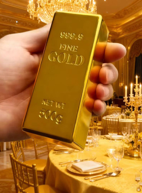 大号仿真样品金条金砖仿黄金金块银行金店柜台展示道具塑料金元宝