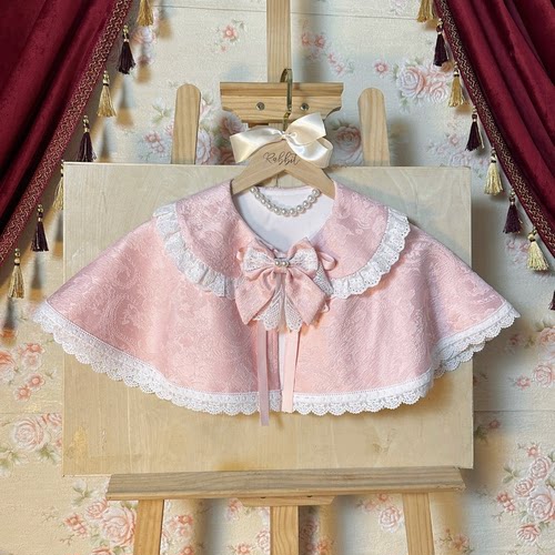 斗篷搭网红爆款昭和蛋糕Lolita连衣裙温柔森系软妹裙大码日常披肩