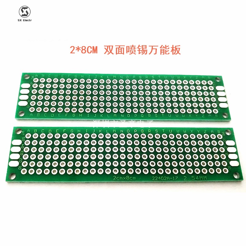 2*8CM双面绿油喷锡 1.6厚2.54间距 万能板 开发PCB电路实验洞洞板在类目 3C数码配件, 电子元器件市场, 实验器材/测试器材/开发工具, 面包板/实验板/万能板/洞洞板中 - 来自Buy2taobao.com提供专业的淘宝代购服务