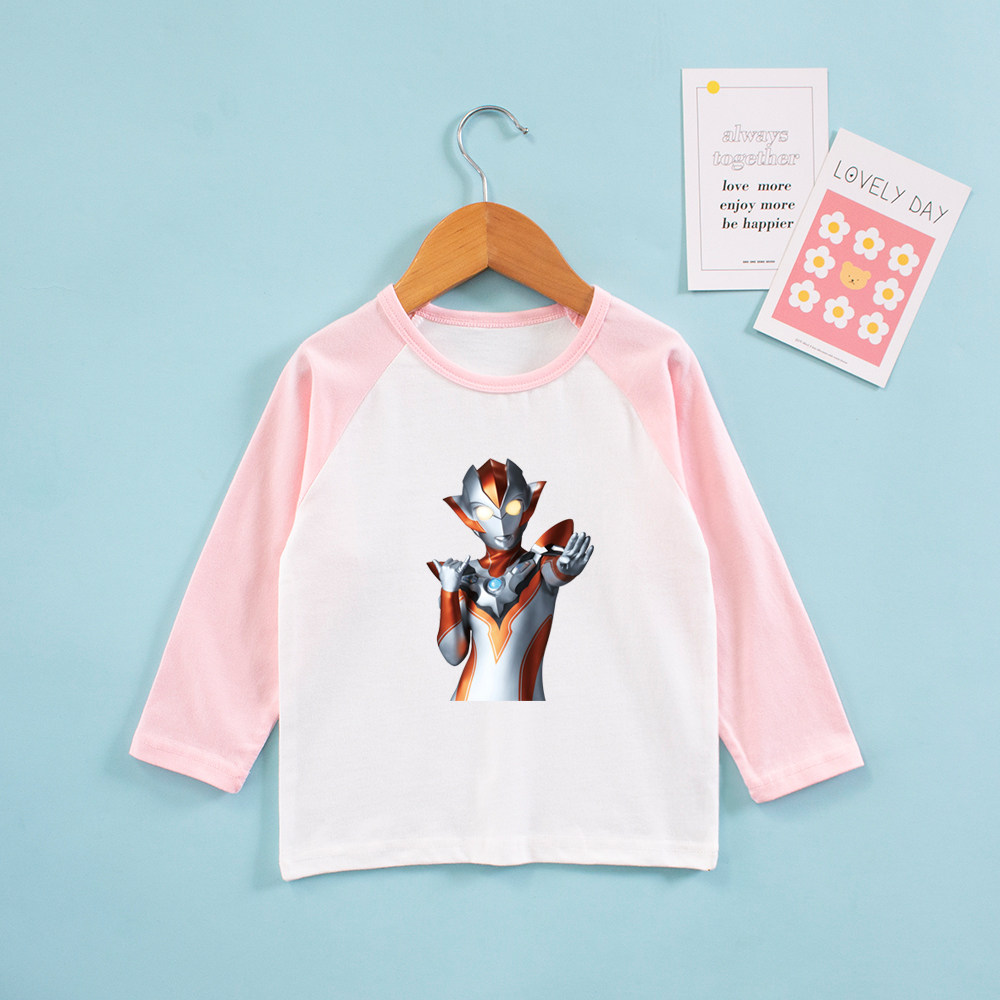女童长袖t恤儿童秋季2025新款格丽乔衣服女宝宝超人秋装纯棉上衣