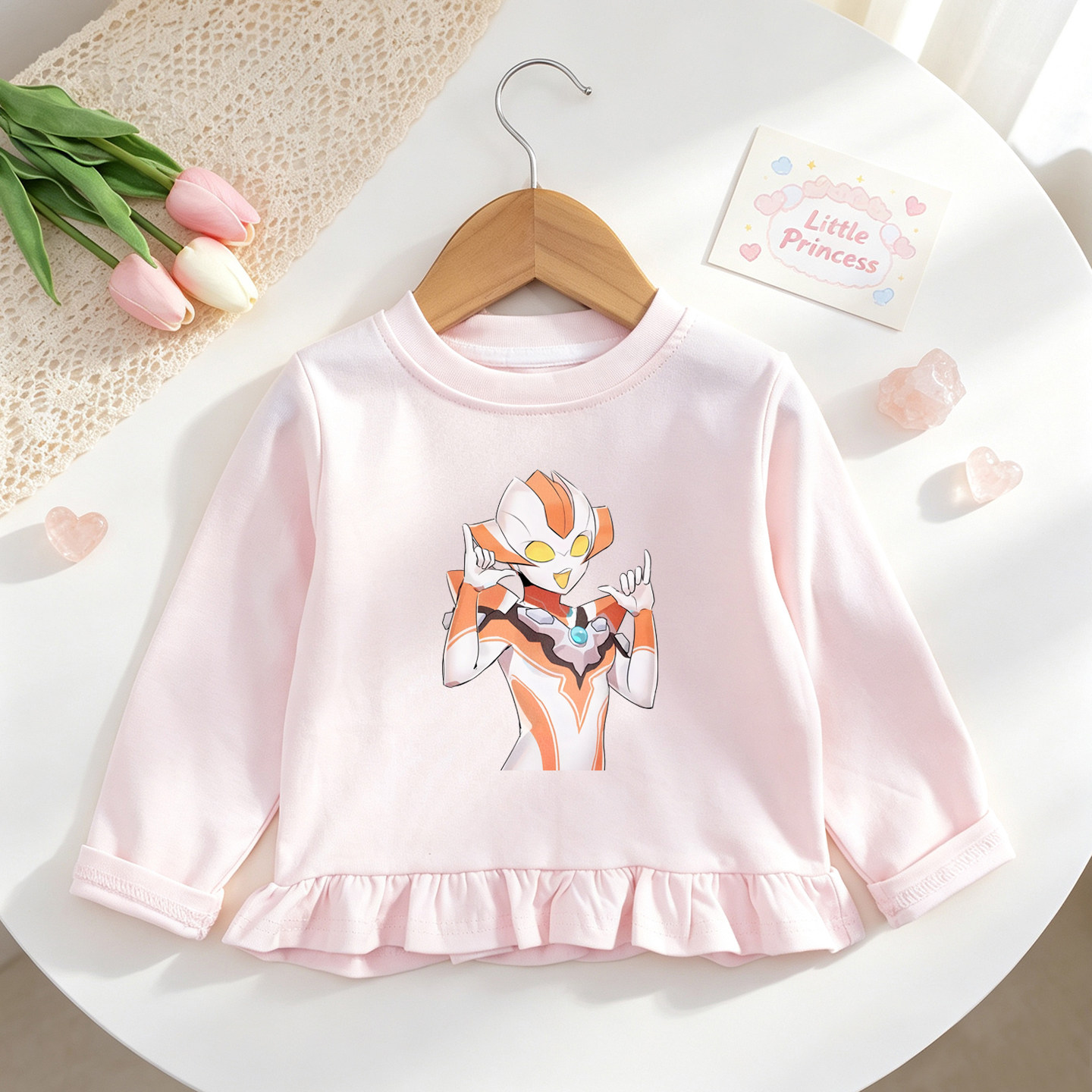 儿童长袖T恤格丽乔女童衣服女孩超人纯棉打底衫女宝宝格力桥秋装
