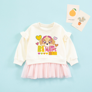 女童连衣裙秋装 儿童汪汪队天天衣服宝宝裙子洋气公主裙 旺旺队童装