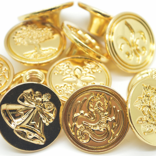 厂家批发通用2.5cm印章锌合金章头多款图案火漆铜头复古创意盖章