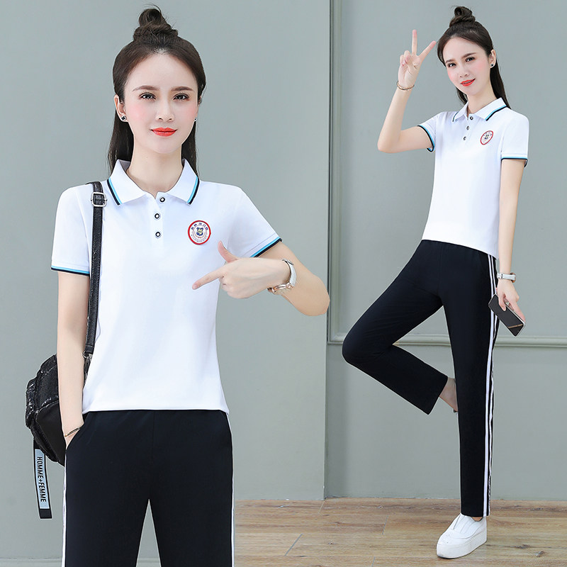 幼师工作服教师制服夏季短袖衬衣学院风职业连衣裙幼稚园老师套裙