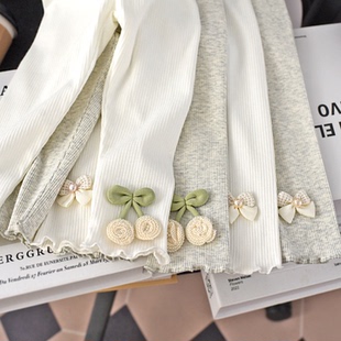 女宝宝打底裤春秋款2026新款春装洋气百搭女童裤子潮外穿婴儿长裤