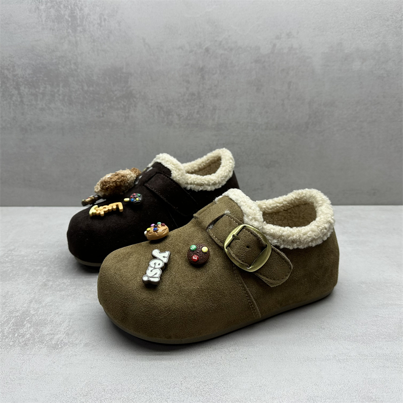 断码女款内增高加绒保暖勃肯棉鞋