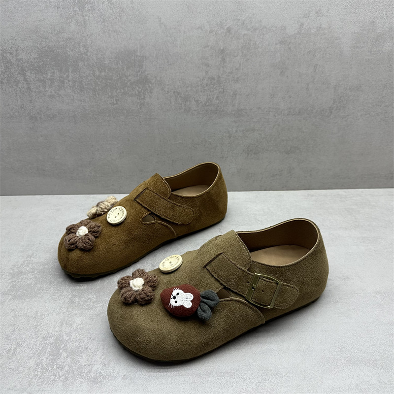 撤柜处理2026春季新款女鞋复古风一脚蹬女单鞋圆头舒适平底勃肯鞋,女鞋,勃肯鞋/软木鞋,淘宝优惠券,粉丝福利购,淘宝优惠卷