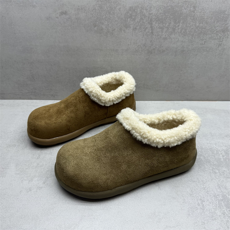 断码处理舒适平底加绒勃肯鞋女鞋