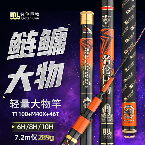 19调鲢鳙大物杆钓鱼竿超轻超硬