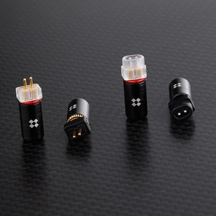 0.78带凹槽耳机插针转平口凸口全包围转换套0.78耳机插针保护套