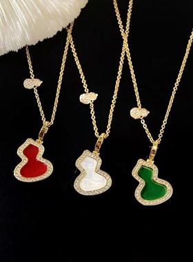 新款18K镀金葫芦网红项链