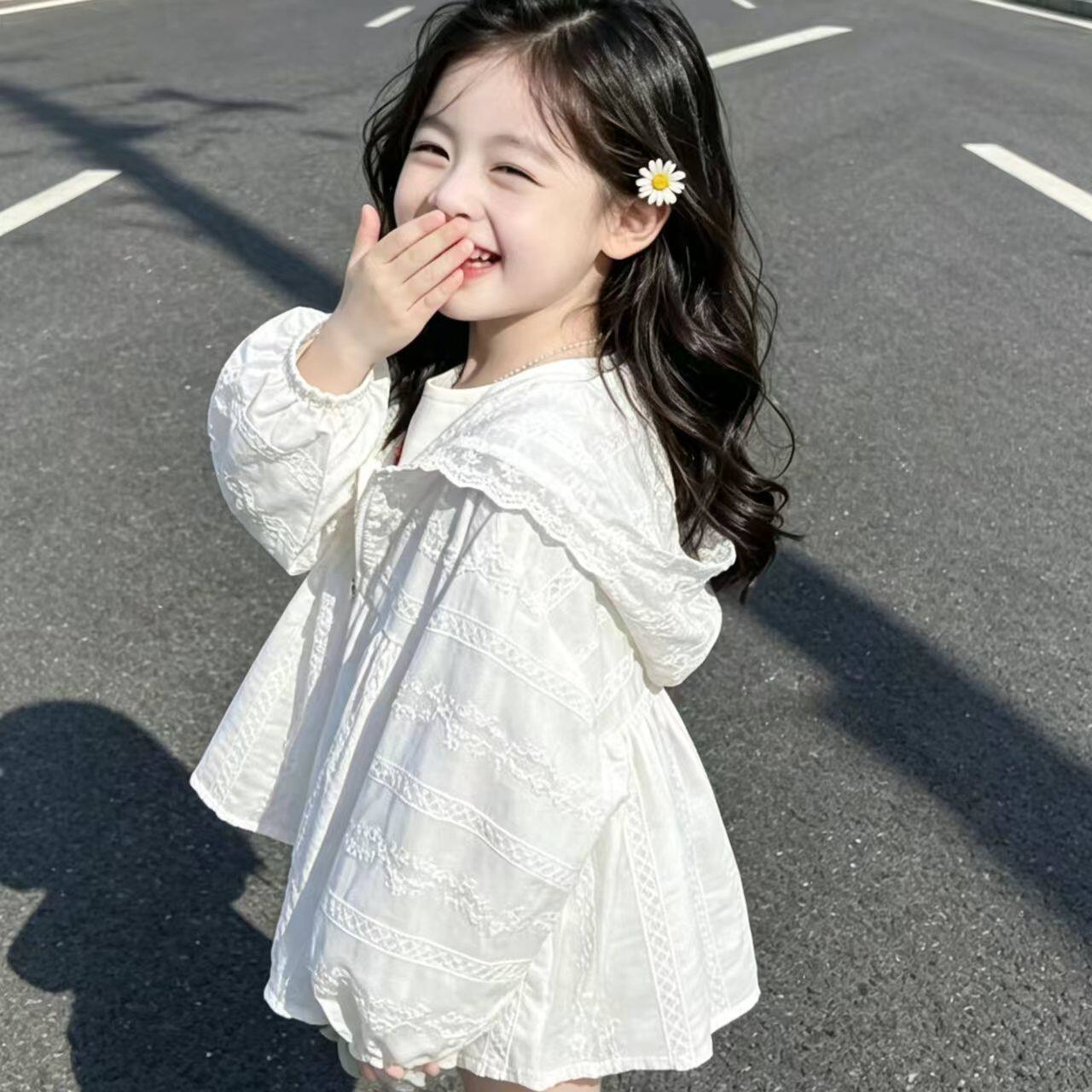 2026女童薄款外套儿童时尚洋气连帽防晒衣女宝宝夏季新款甜美外套