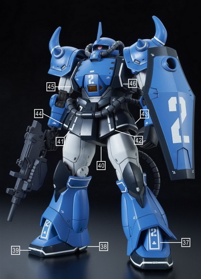 大林达人水贴 UC56 HG 1/144  GTO 2款 原型老虎强化版 试作大魔