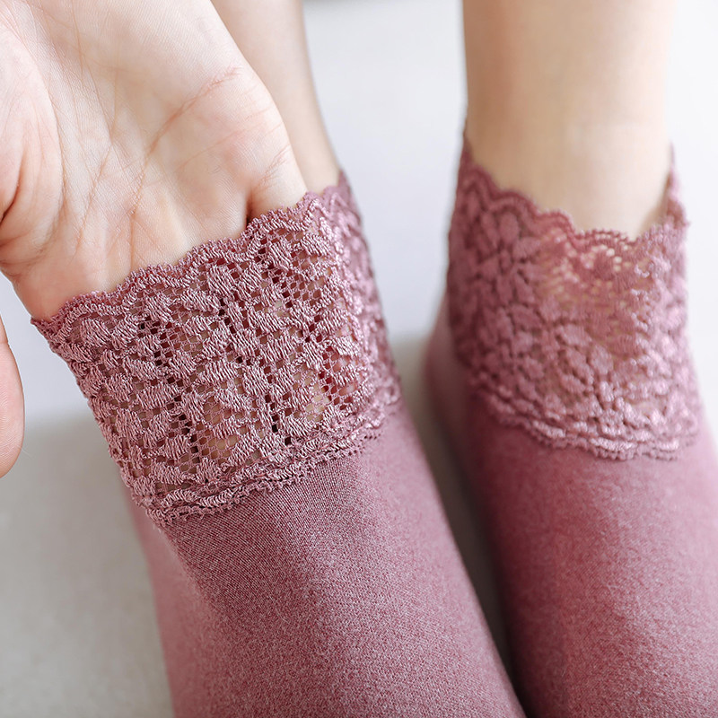 花边蕾丝船袜女冬季加绒加厚保暖全棉短袜韩版松口月子袜硅胶防滑,女士内衣/男士内衣/家居服,短袜,淘宝优惠券,粉丝福利购,淘宝优惠卷