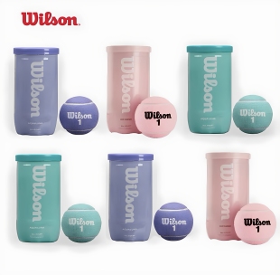 威尔胜/Wilson24年限定樱花粉威尔逊罐装网球1桶两粒装WR82158010