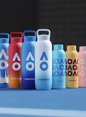 澳洲版现货Waterdrop26年澳网公开赛不锈钢保温运动水壶保温杯