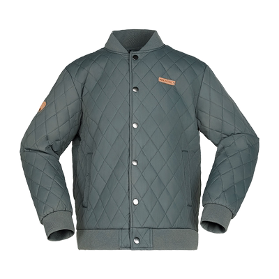 Beaume复古菱格棉衣男加厚保暖