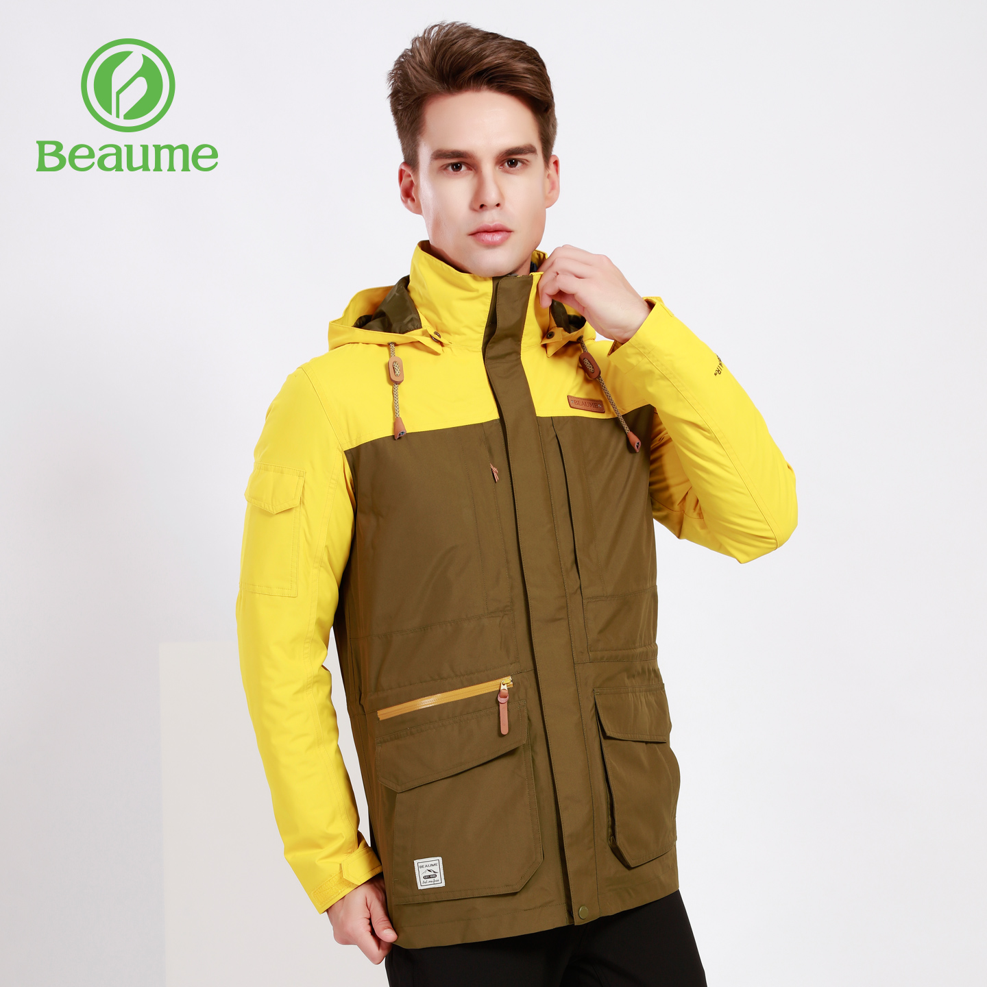 Beaume男款单冲锋衣户外防风防水