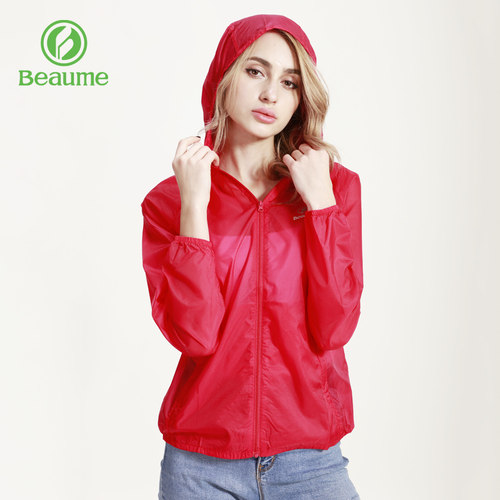 Beaume透气连帽风衣女户外外套