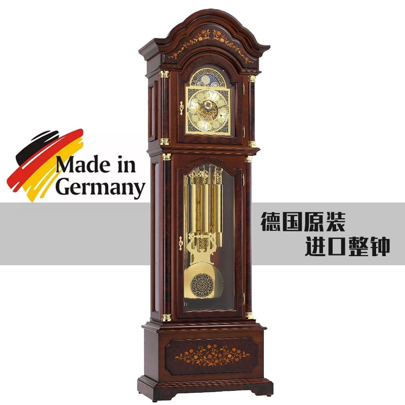 德国赫姆勒hermle原装进口九音管机芯机械落地钟客厅中式复古大摆