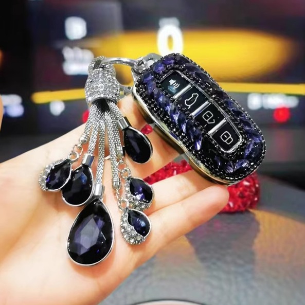 适用2023款江铃福特领睿钥匙套21款领裕plus领域领界s镶钻包扣女