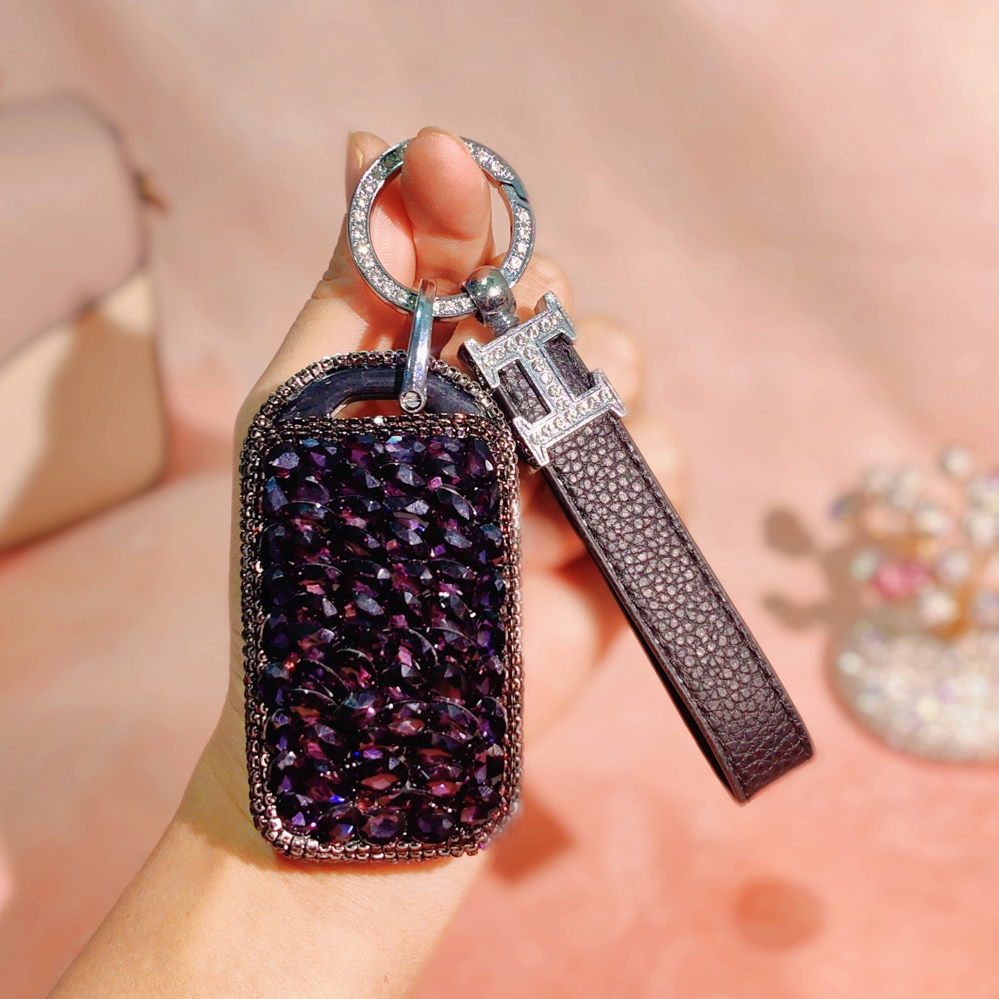 适用老款沃尔沃XC60钥匙套XC90 S60 S80L V60 镶钻车钥匙壳钥匙包