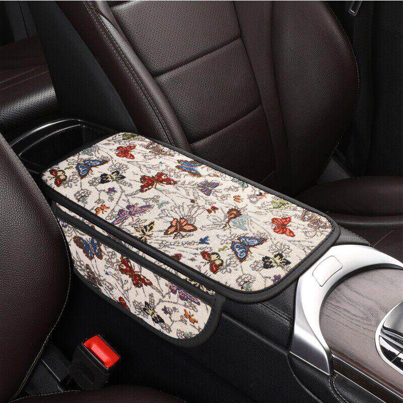 适用于奥迪a6l q5l汽车扶手箱增高垫车载中央纸巾盒收纳盒多功能