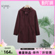 中长款 新款 百搭显瘦收腰外套 休闲连帽风衣女2026年春季 科尚妈妈装
