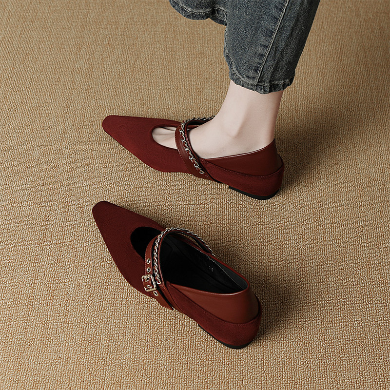 羊皮版~巨好看绝美玛丽珍鞋女2025秋季新款配裙子大码内增高单鞋,女鞋,浅口单鞋,淘宝优惠券,粉丝福利购,淘宝优惠卷