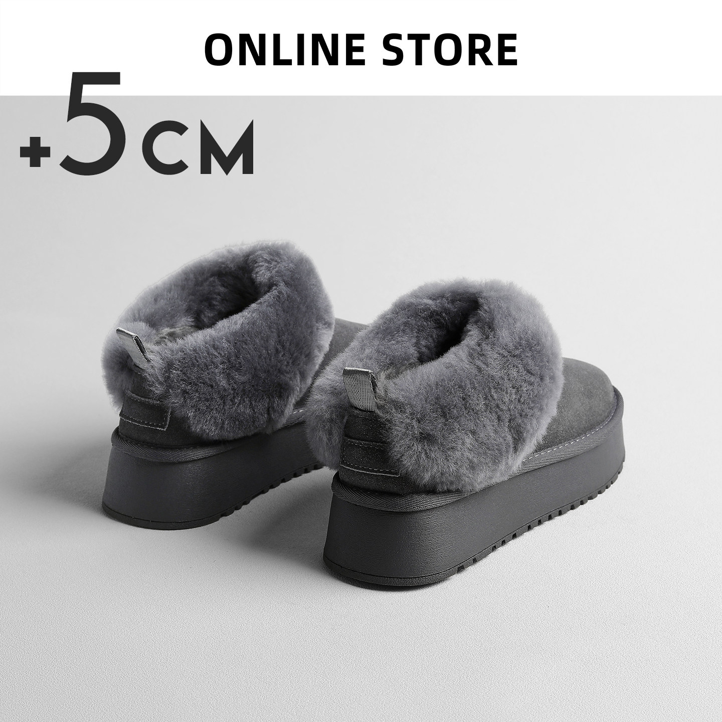 羊毛一体雪地靴女冬季新款5cm增高厚底加绒加厚保暖毛毛鞋棉鞋子,女鞋,时尚雪地靴,淘宝优惠券,粉丝福利购,淘宝优惠卷