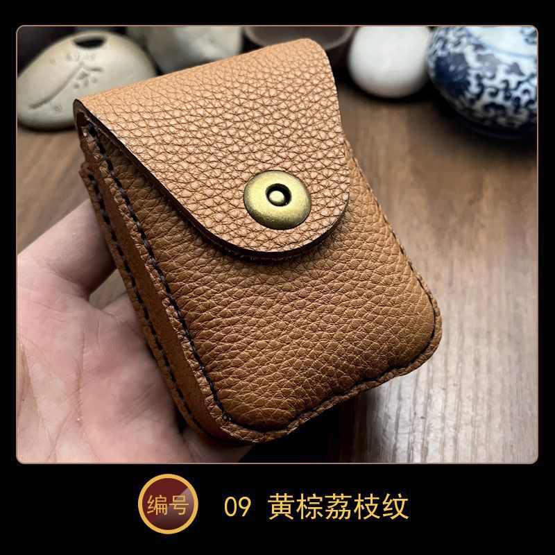 复古纯手工牛皮烟盒可腰挂粗烟用