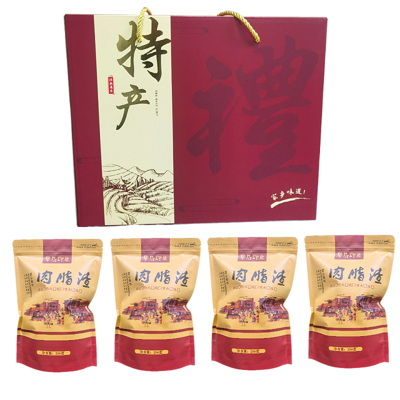 琴岛印象脂渣高档礼盒脂渣青岛特产肉脂渣渣实惠猪油渣好吃包邮