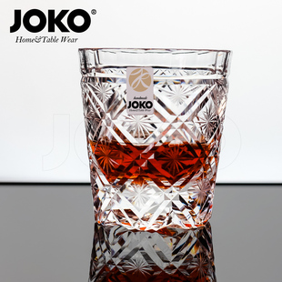 JOKO臻选手工切子无铅水晶威士忌杯洋酒杯高级感高端质水晶玻璃杯