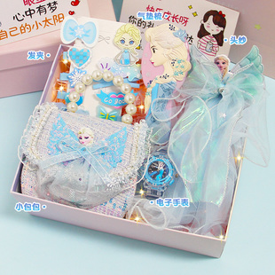 艾莎公主包包生日礼物实用礼盒爱莎3女童4过年新年送给小女孩5岁6