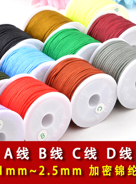 abcd编织绳玉线1.0mm串珠台湾线