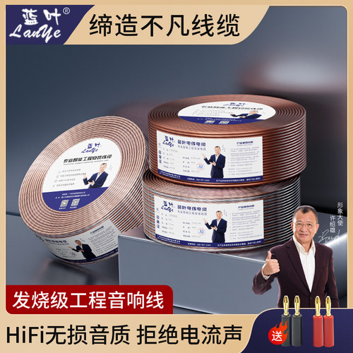 发烧纯铜国标音响线100 200 300 400 600芯音箱环绕线家装喇叭线