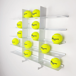 网球展示架金属创意可移动造型陈列架置物架挂墙家居&网球馆装饰