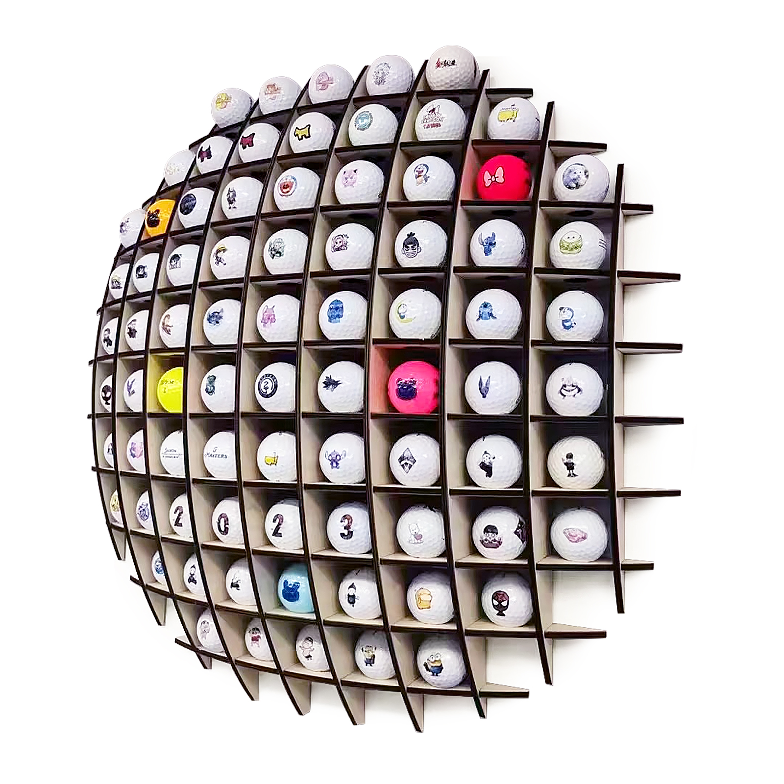 高尔夫球架展示架壁挂式