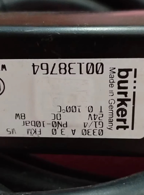 Burkert 0330 A 3.0  00138764，G1/4