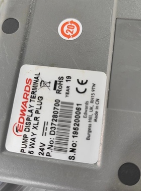 EDWARDS D,37280700 EDWARDS PUMP DISPLY TERMINAL 5WAY XLR