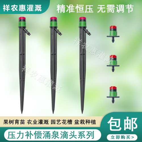 补偿式涌泉头坡地稳压节水微喷头