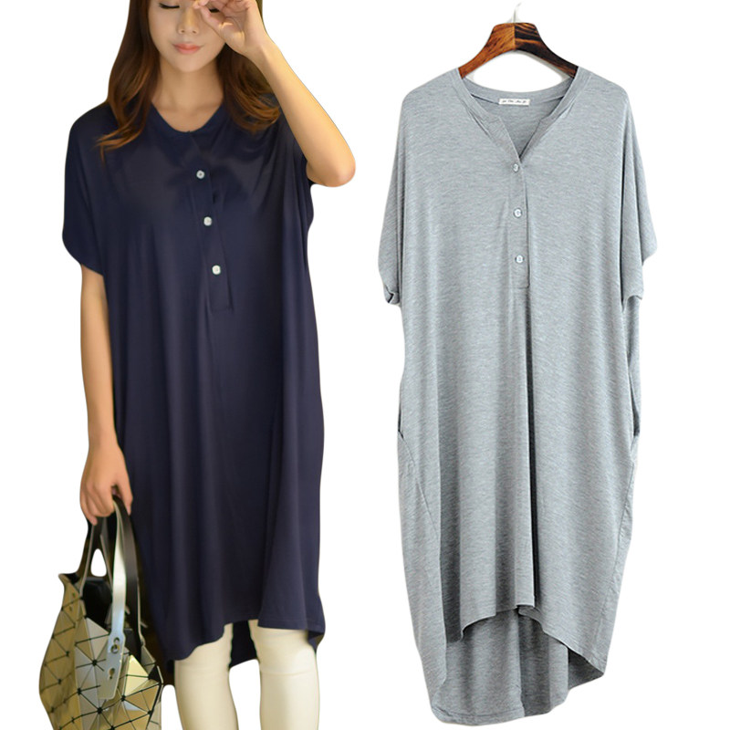 Korean Edition Large Easy pregnant woman lactation Nightdress modal mm200 Short sleeved Light and thin pajamasin the Lingerie/Men's underwear/Tracksuit , Lingerie  category - from Buy2taobao.com to provide professional Taobao agent buy service