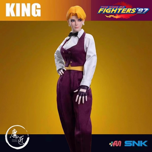 吞时工作室 SNK正版 拳皇97 KING琼 女格斗 1/6可动手办 魔匠模型