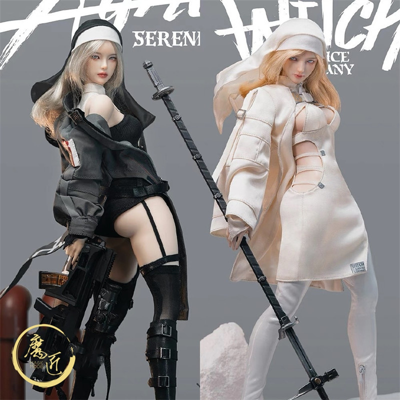 I8Toys 静谧犬 圣光大莱莱 修女阿格尼丝/魔女特蕾莎 1/6包胶兵人