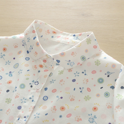 文艺小清新宽松全棉衬衣女长袖秋