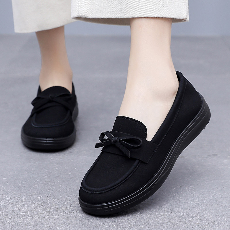 老北京布鞋女士新款单鞋豆豆鞋防滑厚底上班工作鞋软底久站不累脚,女鞋,传统布鞋,淘宝优惠券,粉丝福利购,淘宝优惠卷