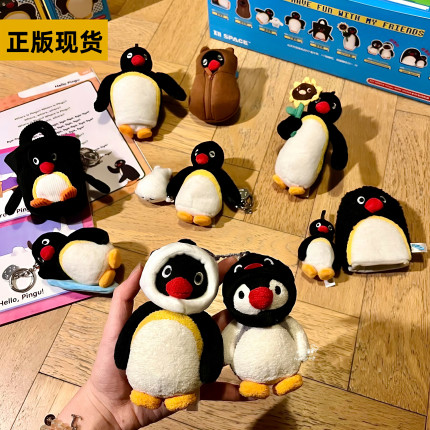 X11企鹅PINGU mini meme系列毛绒挂件盲盒潮玩手办桌面摆件礼物