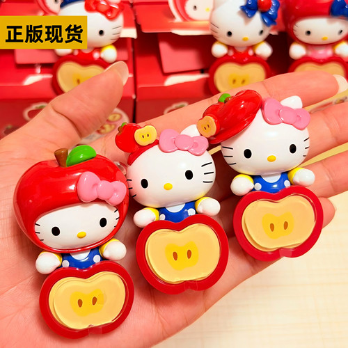 三丽鸥helloKitty苹果派对系列贴贴萌趣豆系列盲盒凯蒂猫生日礼物